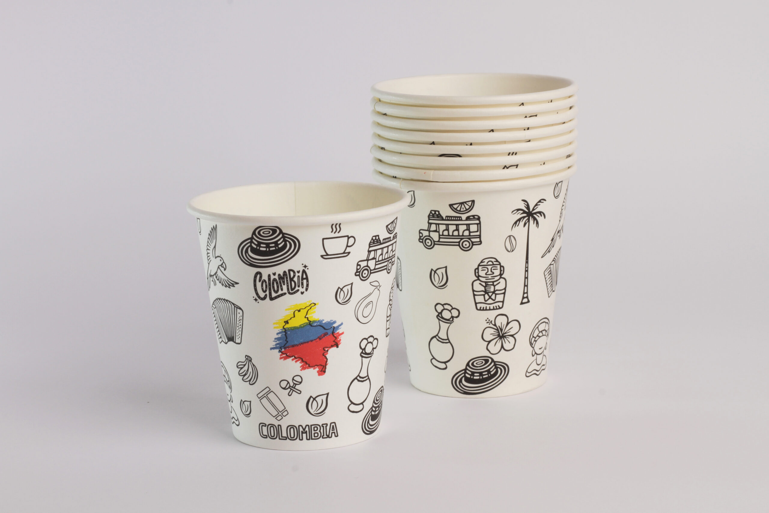Vaso de cartón de 5 oz Ref. CAFETERITO