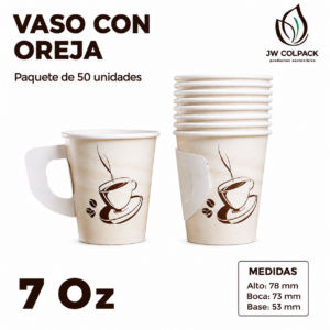 Vaso de Carton 6 y 7 oz con ASA