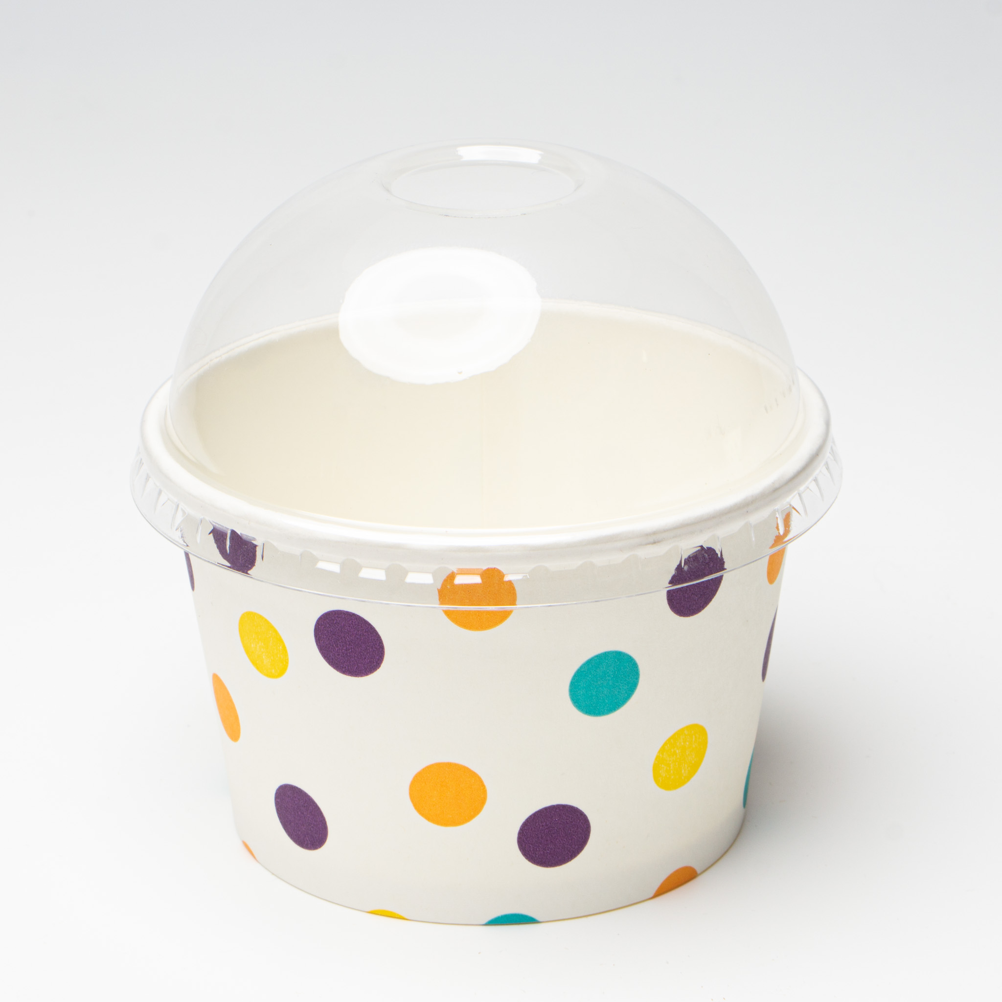 Tapa Domo Contenedor de Helado 6 y 8 oz - Imagen 2