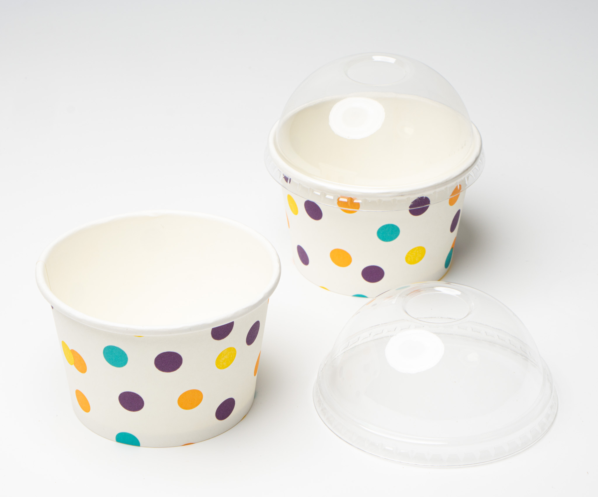 Tapa Domo Contenedor de Helado 6 y 8 oz - Imagen 5