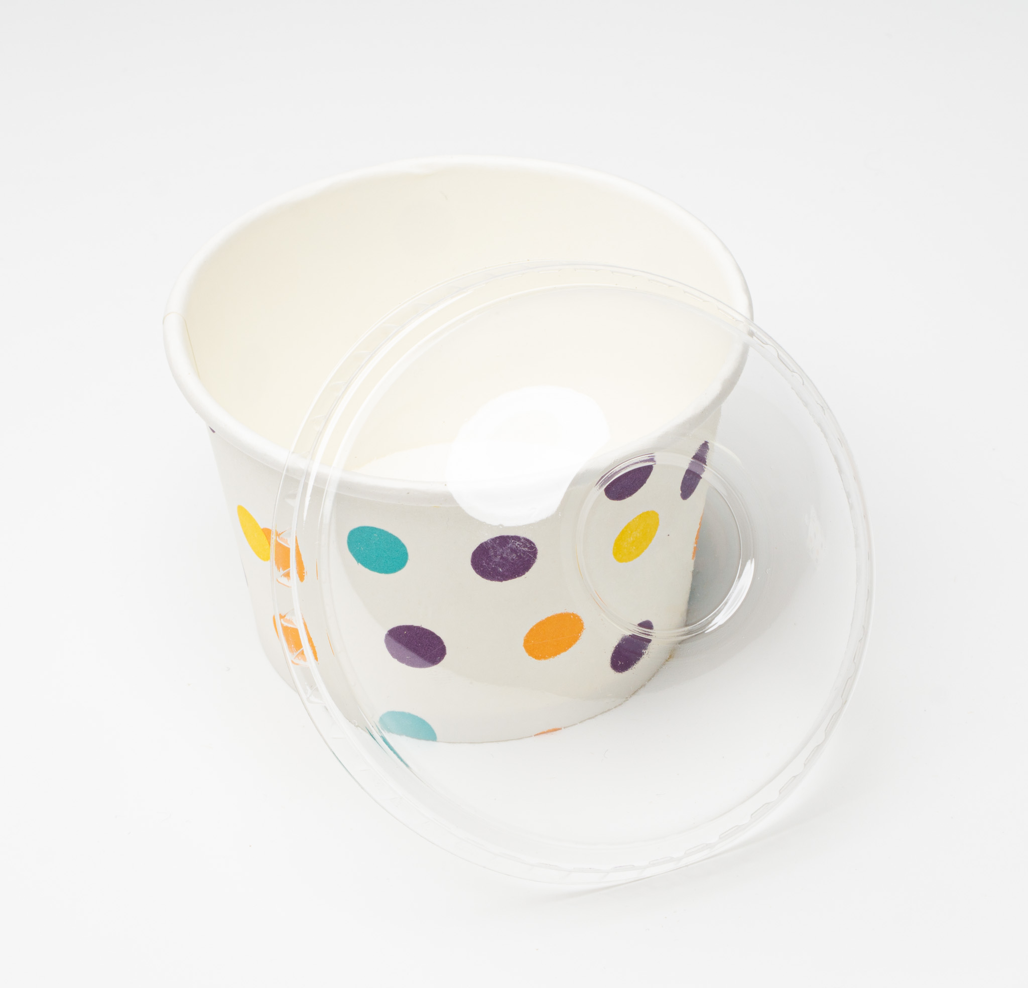 Tapa Domo Contenedor de Helado 6 y 8 oz - Imagen 4