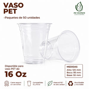 Vaso PET Transparente 16