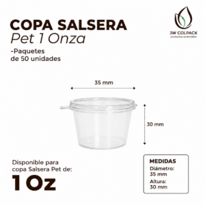 Copa Salsera PET 1 Onza
