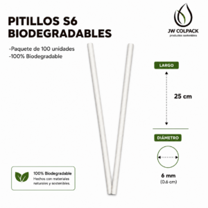 Pitillos S6 Biodegradables