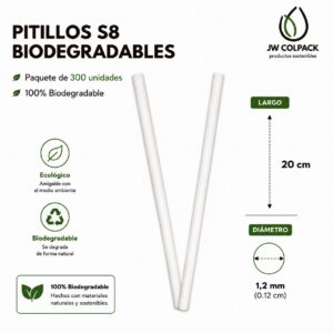 Pitillos S8 Biodegradables